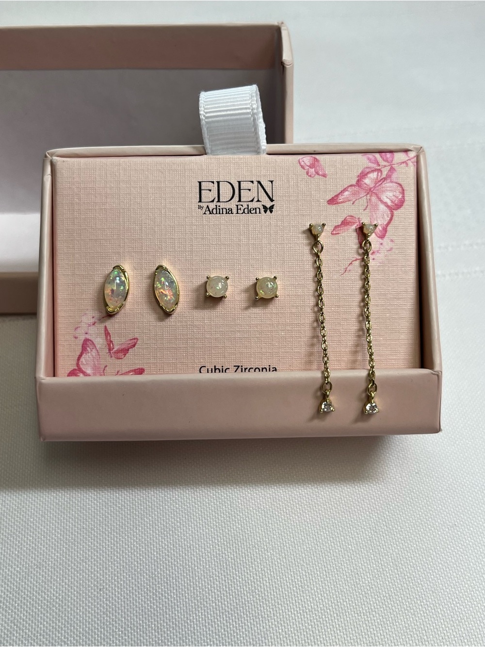 New Adina Eden earring set. 14k gold plated